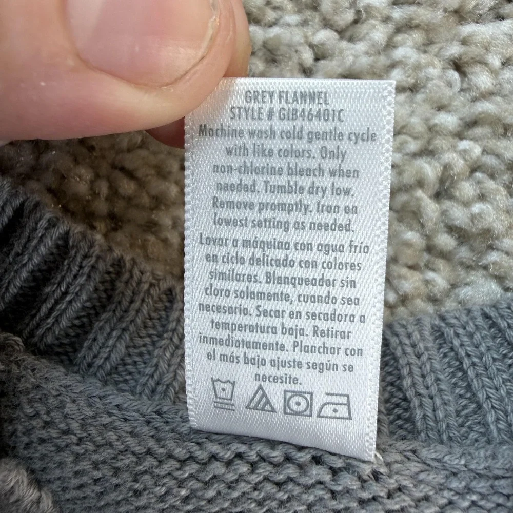 George Sweater Vest Toddler Boys 18-24 Months Gray Knit Fair Isle Bison Pullover